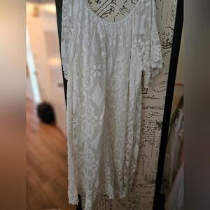 Elegant White Lace Dress